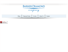 Tablet Screenshot of barkerdiamond.com